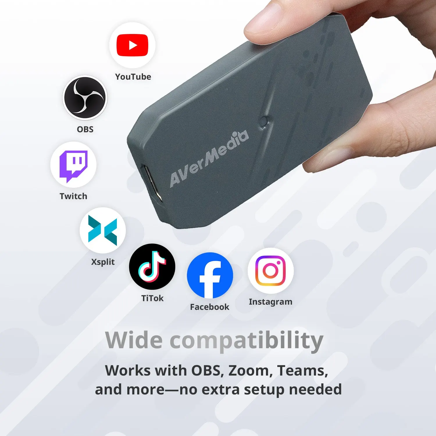 AVerMedia Video capture device BU113G2 CamStream 4K, 2160p144(pass-trought),1080p60(record), black