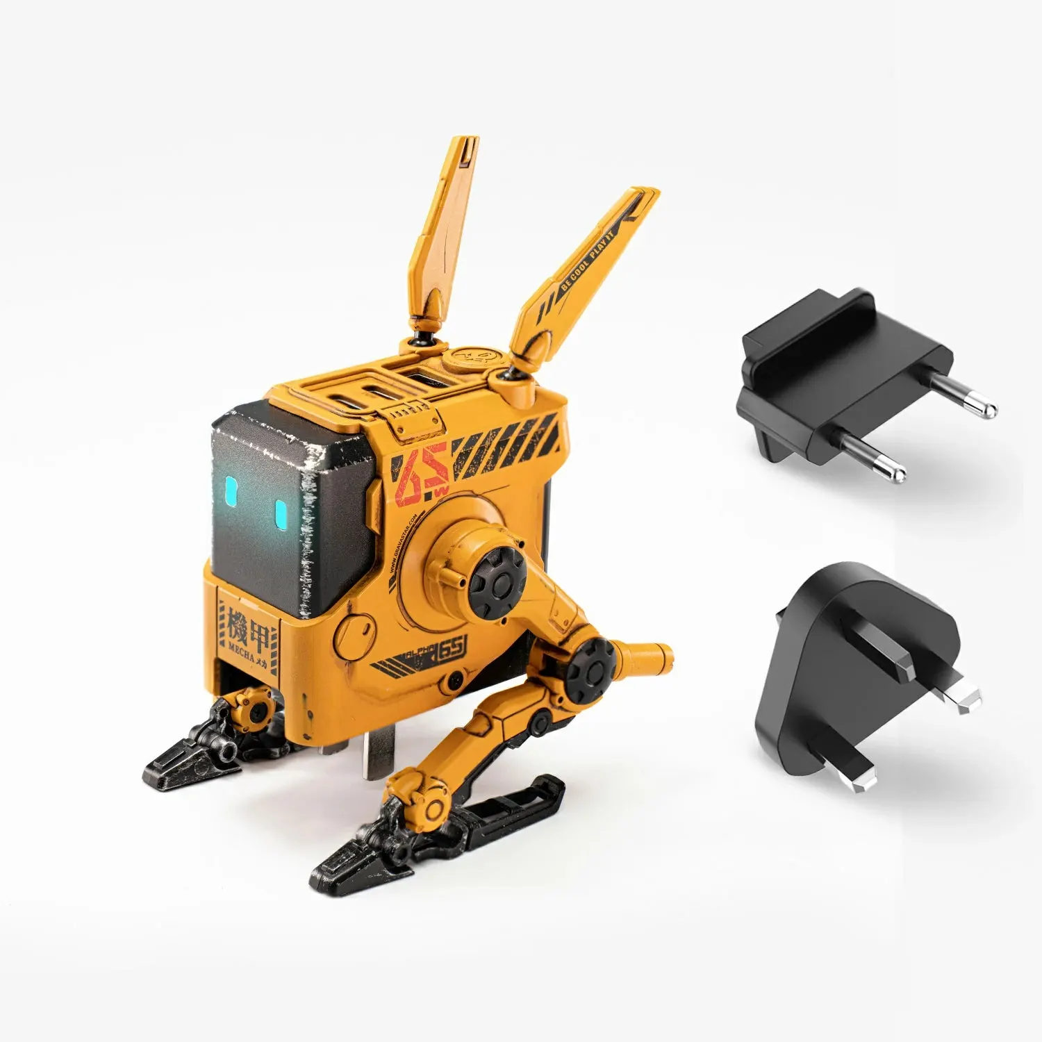 დამტენი GravaStar Alpha65 65W GaN Fast Charger_EU&UK Plug_Battle-Worn Version