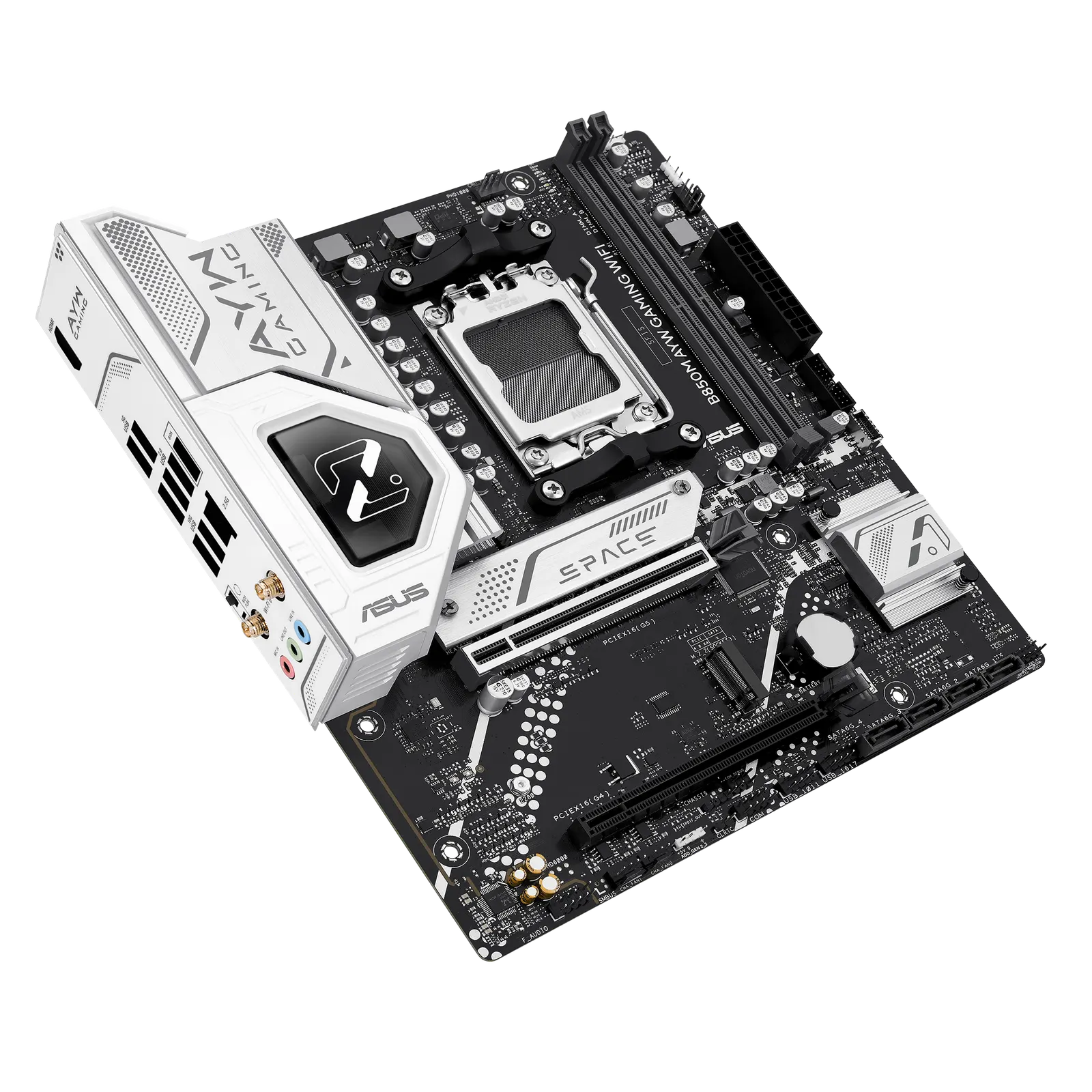 დედაპლატა ASUS Motherboard B850M AYW GAMING WIFI sAM5 B850 2xDDR5 M.2 HDMI Wi-Fi BT mATX