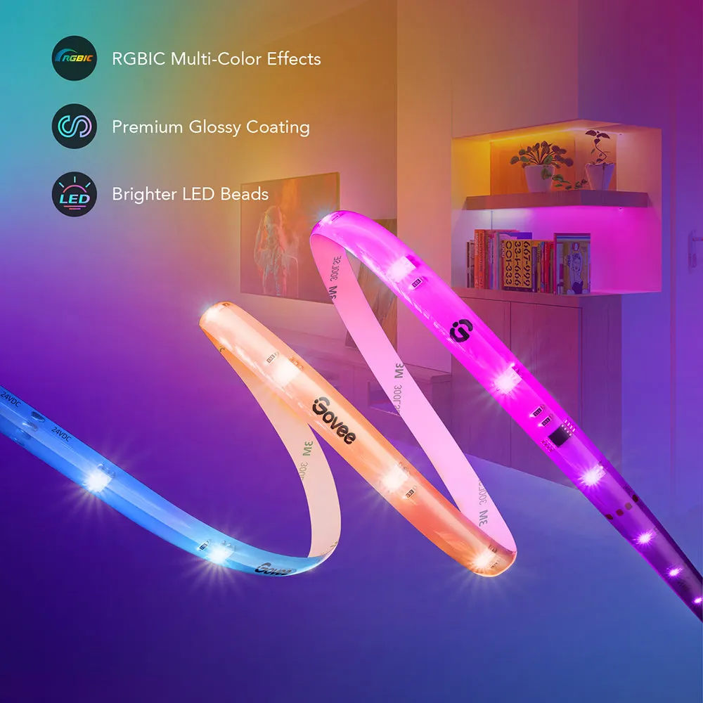 LED ლენტი Govee RGBIC Wi-Fi + Bluetooth LED Strip Lights With Protective Coating (10M)