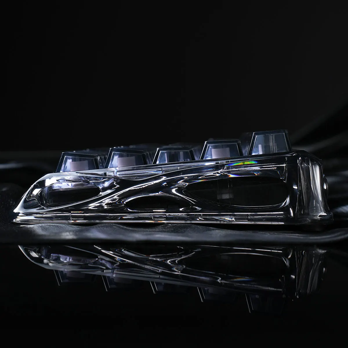 კლავიატურა Keyboard GravaStar Mercury V60 60keys, UFO Magnetic Gaming, 8K, USB-A, RGB, Onyx Crystal