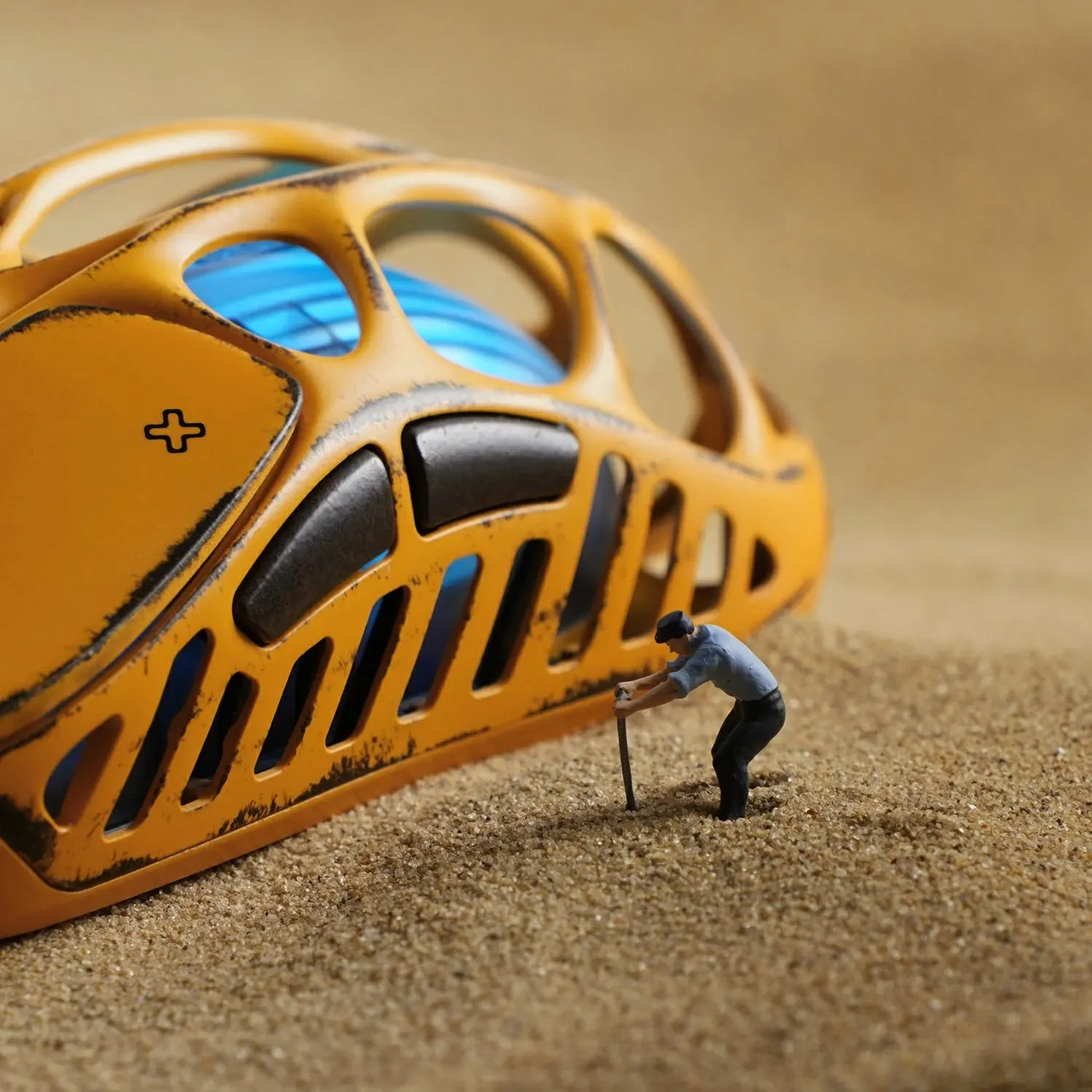 Mouse GravaStar Mercury X Pro, 8K, BT/WL/USB-A, RGB, Battle-Worn Yellow
