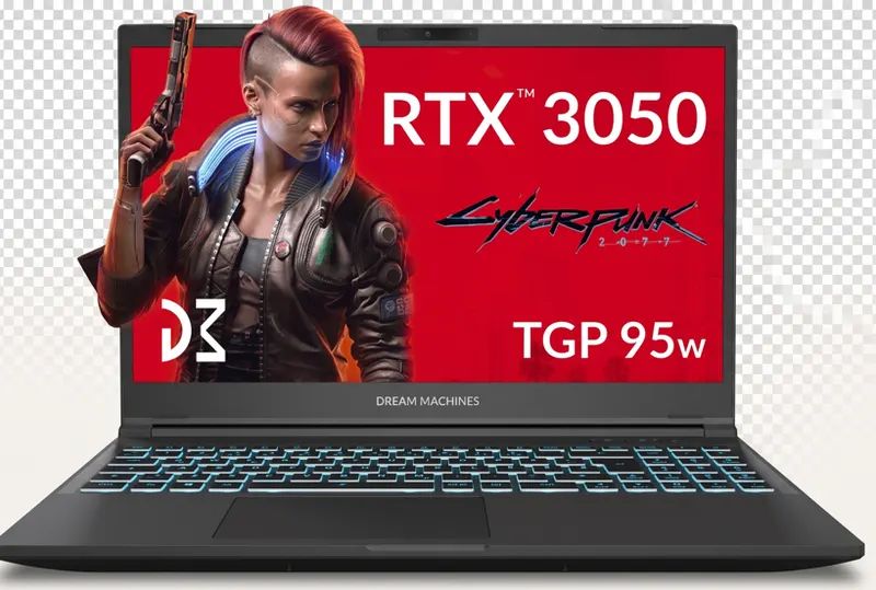 ნოუთბუქი Dream Machines Notebook RG3050-15 15.6FHD IPS, Intel i5-13420H, 16GB, F1TB, NVD3050-4, DOS, black