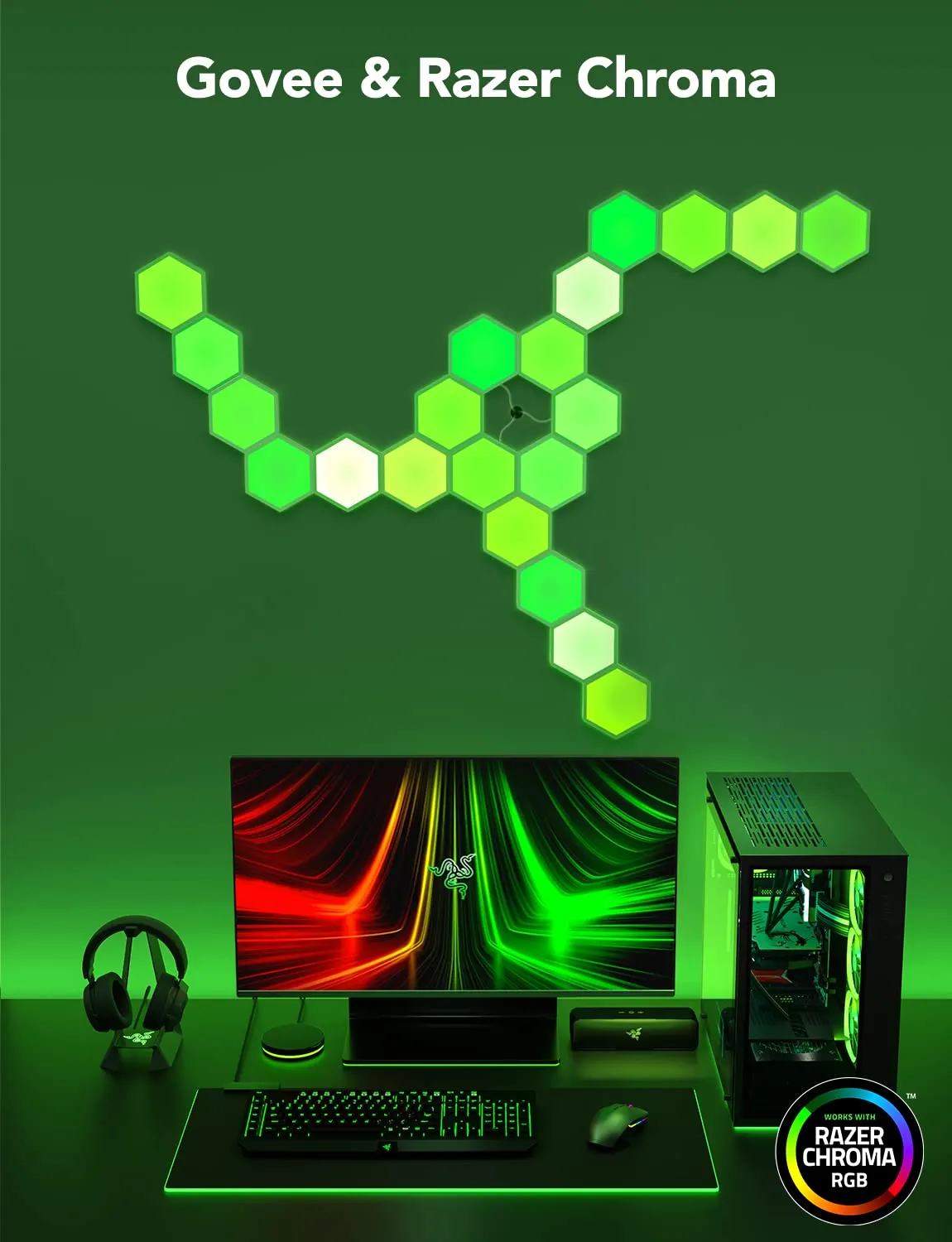 სმარტ სანათი Govee Glide Hexa Light Panels