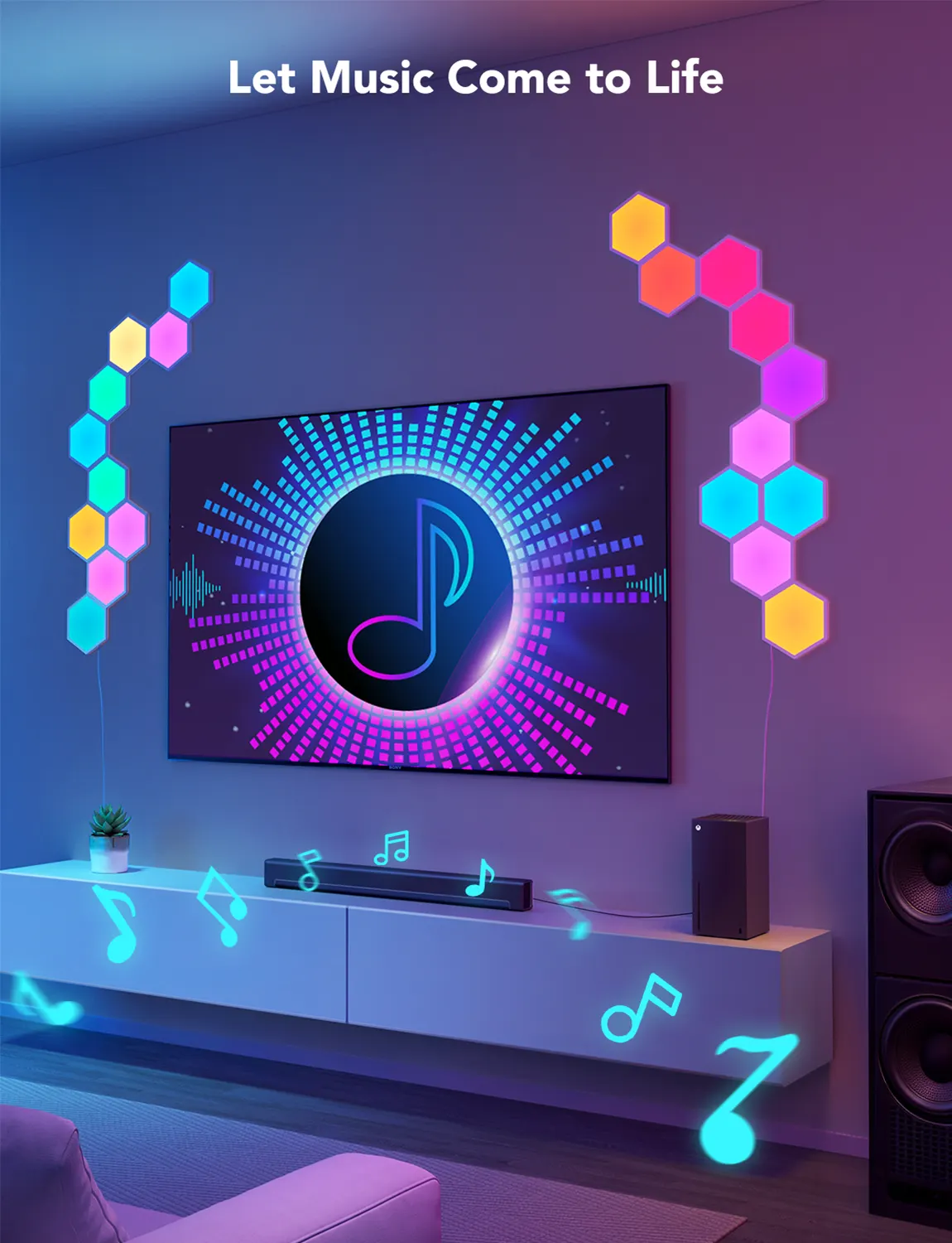 სმარტ სანათი Govee Glide Hexa Light Panels