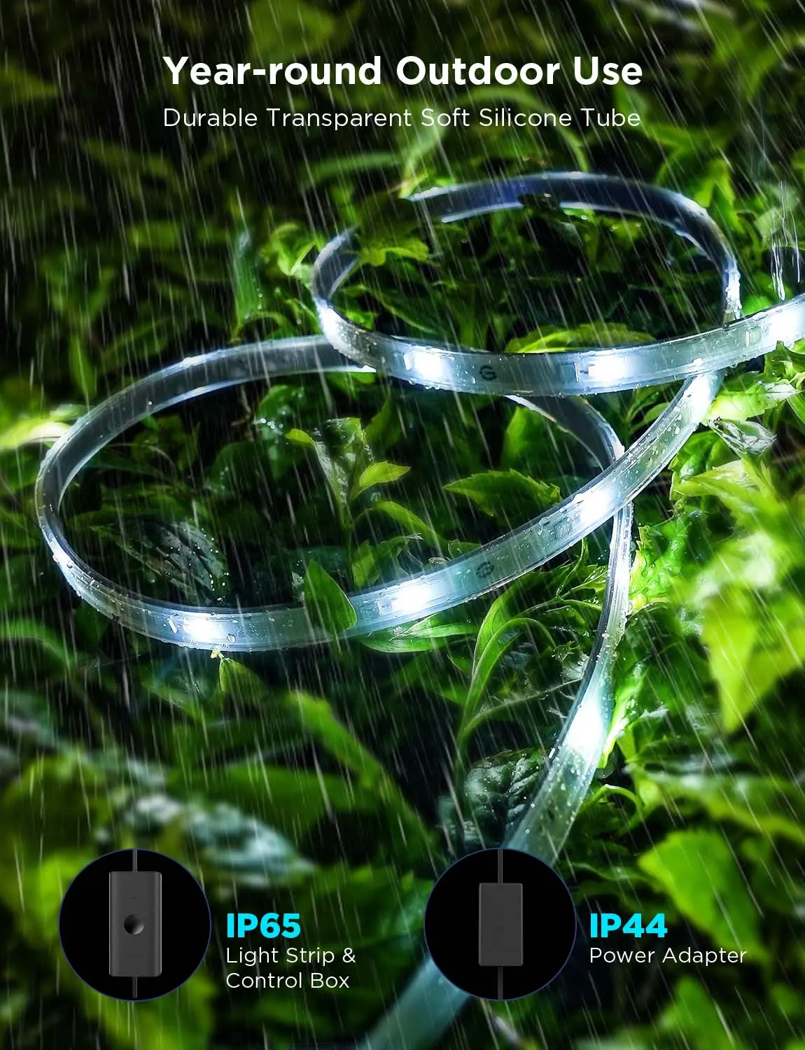 LED ლენტი Govee Phantasy Outdoor LED RGBICWW Strip Lights (10m)