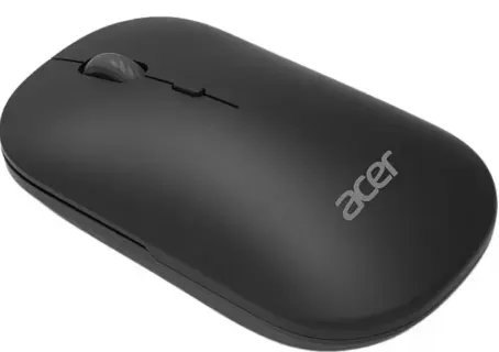 მაუსი Acer Mouse wireless dual mode 2.4GHz and BT5.2, 4 buttons, AMR130, Black