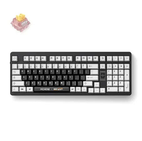 კლავიატურა keyboard MCHOSE x Unbox Therapy UT98, Icy Creamsicle, USB-A/WL/BT, RGB, Classic Therapy