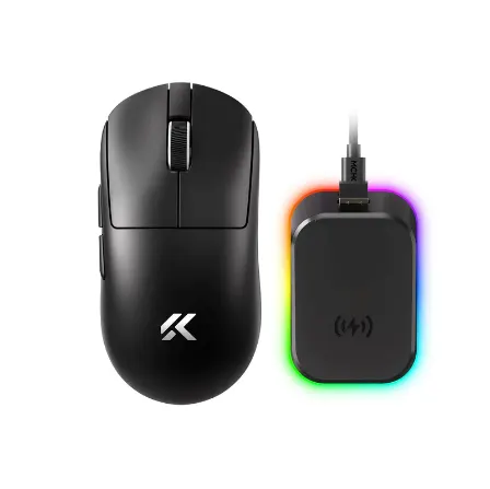 მაუსი Mouse MCHOSE A7 V2 Ultra Plus, USB-A/WL/BT, 8k, black