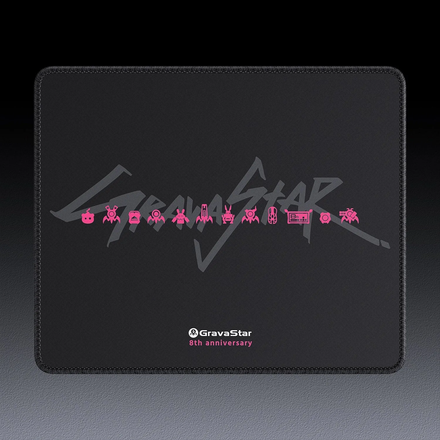 მაუს პადი GravaStar 8th Anniversary Mouse Pad, M, Black