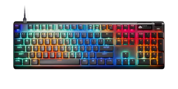 კლავიატურა SteelSeries Keyboard mechanical Apex Pro Gen 3, 105key, OmniPoint 3.0 Adjustable HyperMagnetic Switches, USB-A, EN, RGB