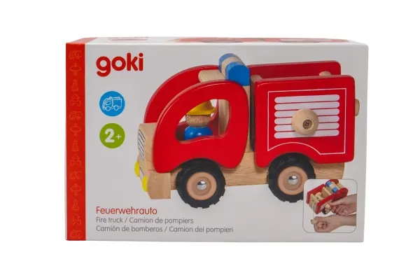 საგანმანათლებლო სათამაშო goki Machine wooden Fire (red) 55927G