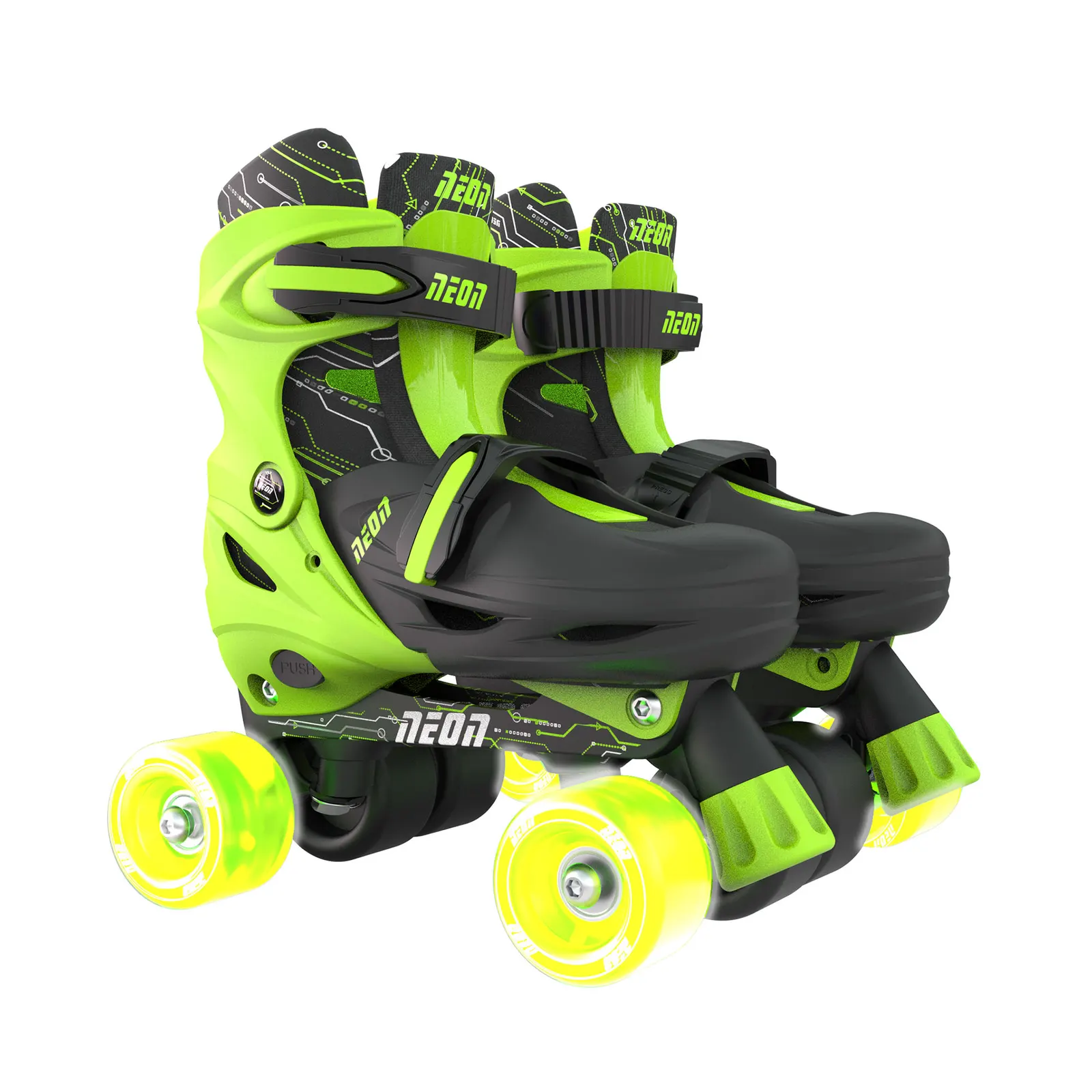 NEON COMBO SKATES (SIZE 34-37) GREEN 4L/13L/16L CL 4PK
