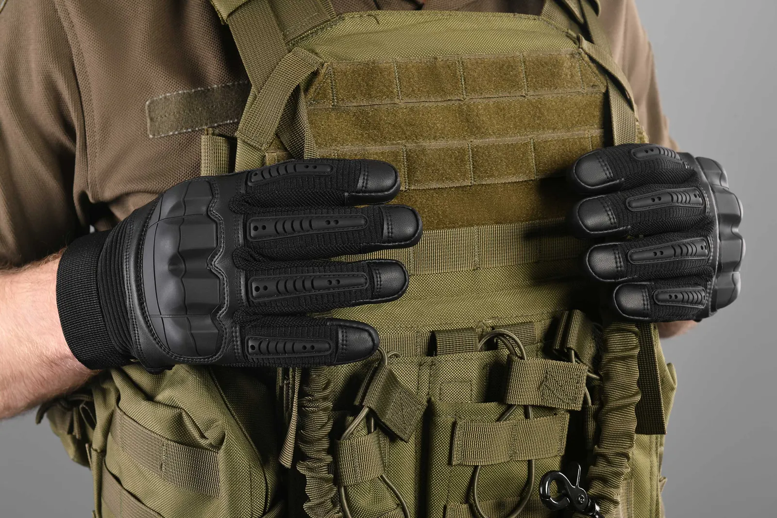 ტაქტიკური ხელთათმანი 2E gloves, Sensor Touch M, Black