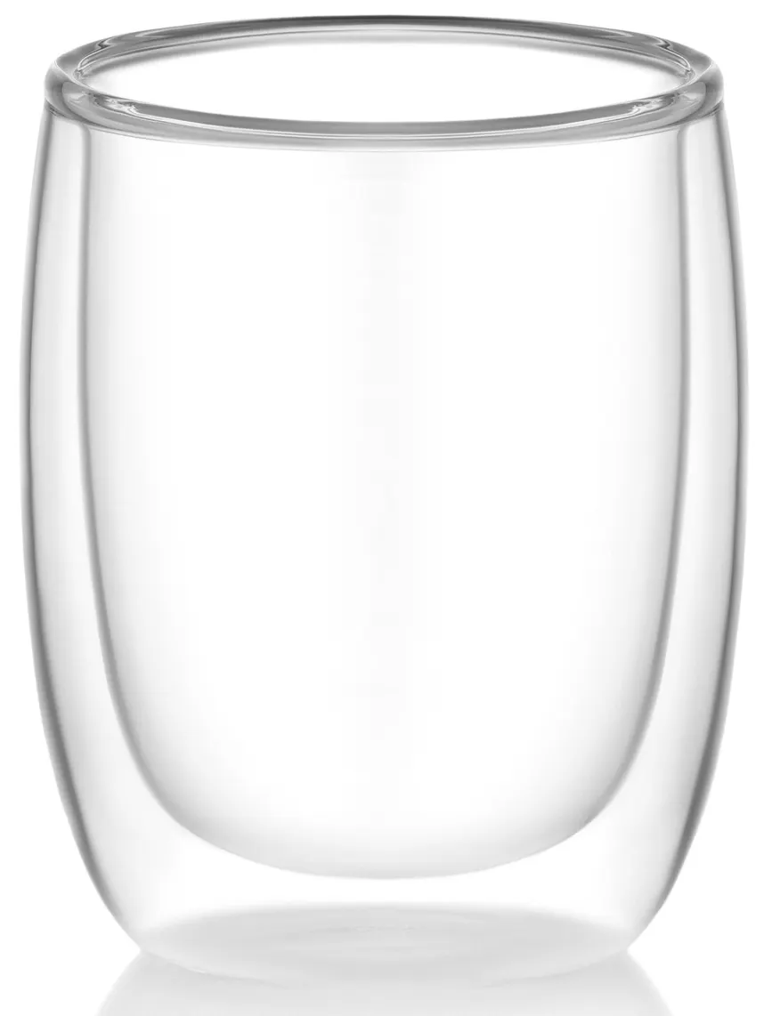 Double wall mug set ARDESTO, 350ml, 2pcs, borosilicate glass, transparent