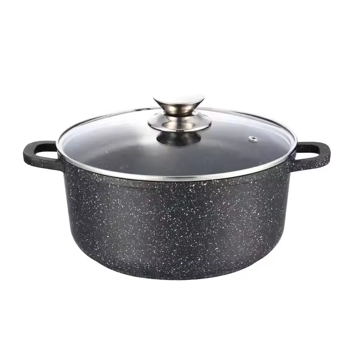 ქვაბი Casserole with glass lid ARDESTO Gemini, 18.5l, aluminum, black