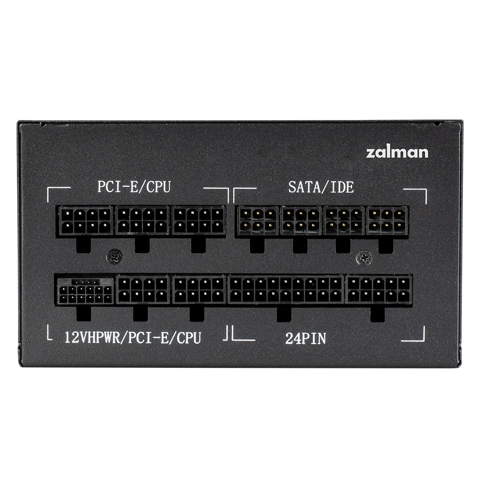 Zalman Power supply Teramax 2 (750W) >90%, 80+ Gold, 120mm, 1xMB 18pin+10pin, 2xCPU 8pin(4+4), 3xMolex, 8xSATA, 3xPCIe 8pin(6+2), 1x12VHPWR, Fully